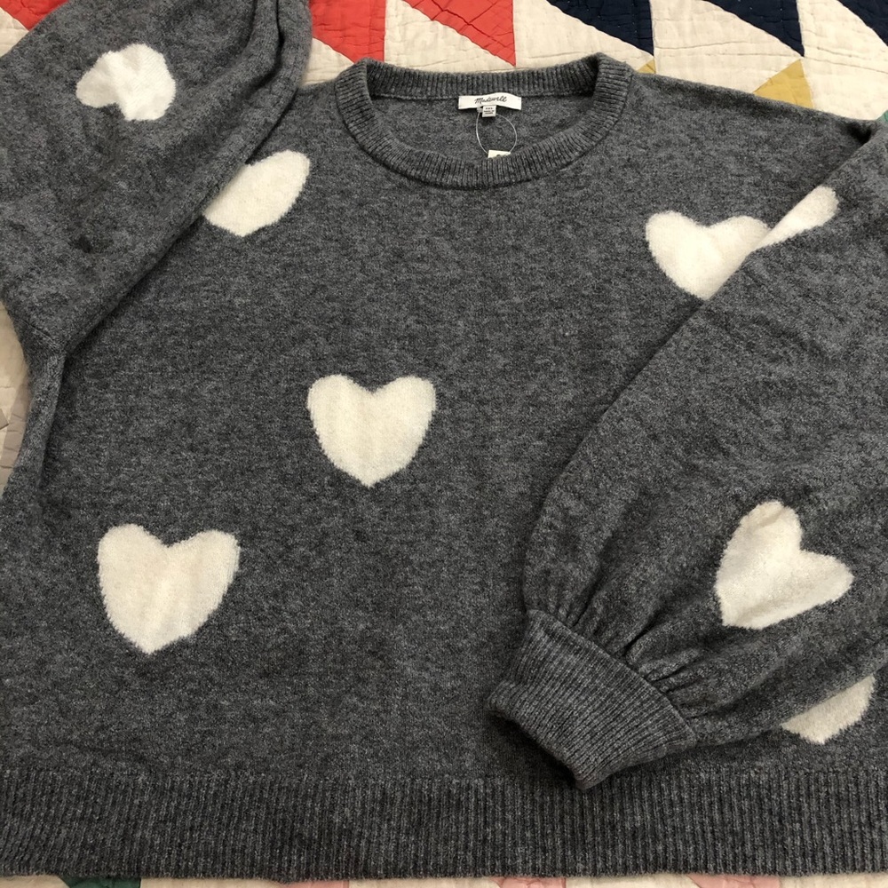 Madewell NWT Sweetheart Sweater Pullover, XXL